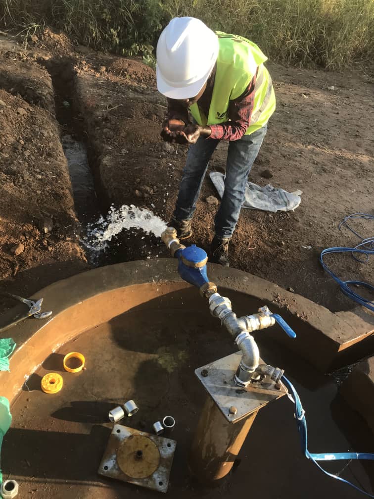 Borehole pump head installation Uganda