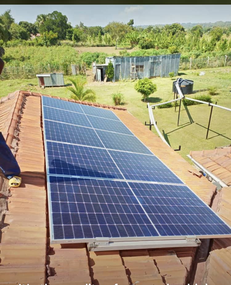 Large solar array installation Uganda
