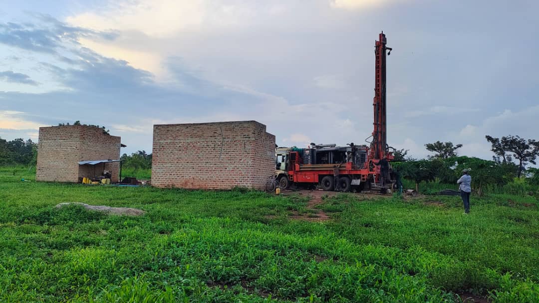 Clear water flowing from a newly installed tap.