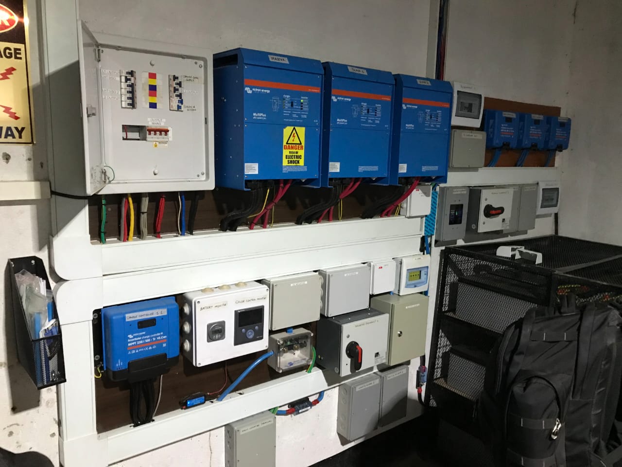 Victron MultiPlus solar inverter array Uganda